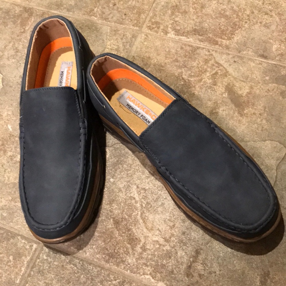 HAWKE&Co Men’s Blue Loafers NWOT Size 10